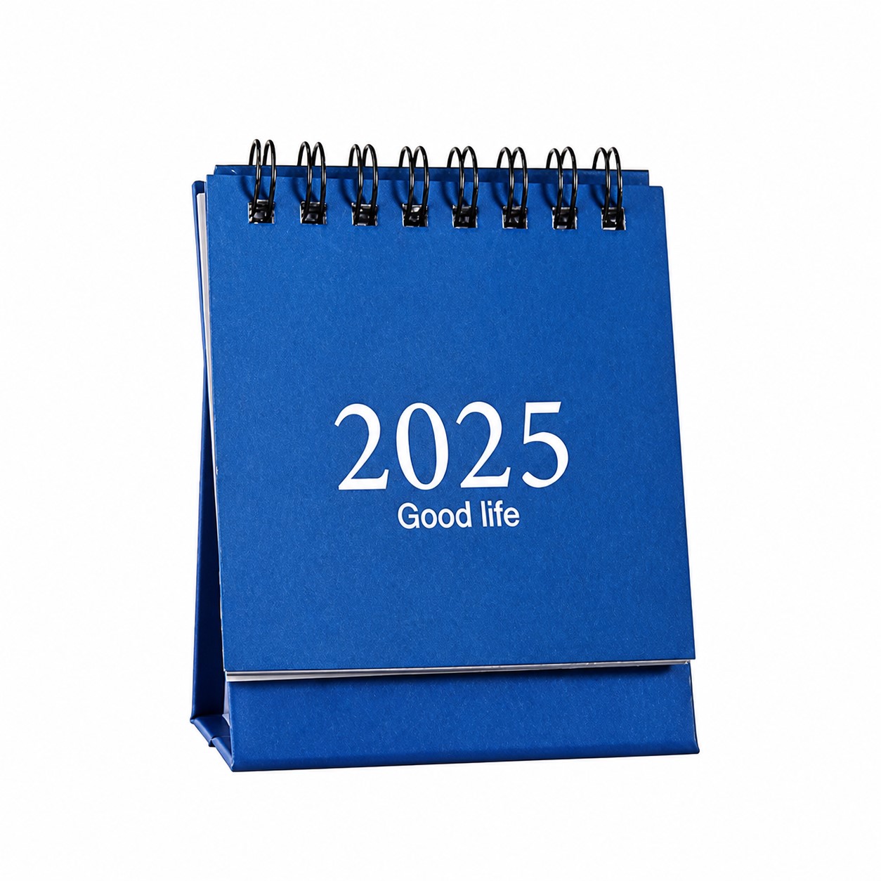 Small Paper Desk Calendar — Blue