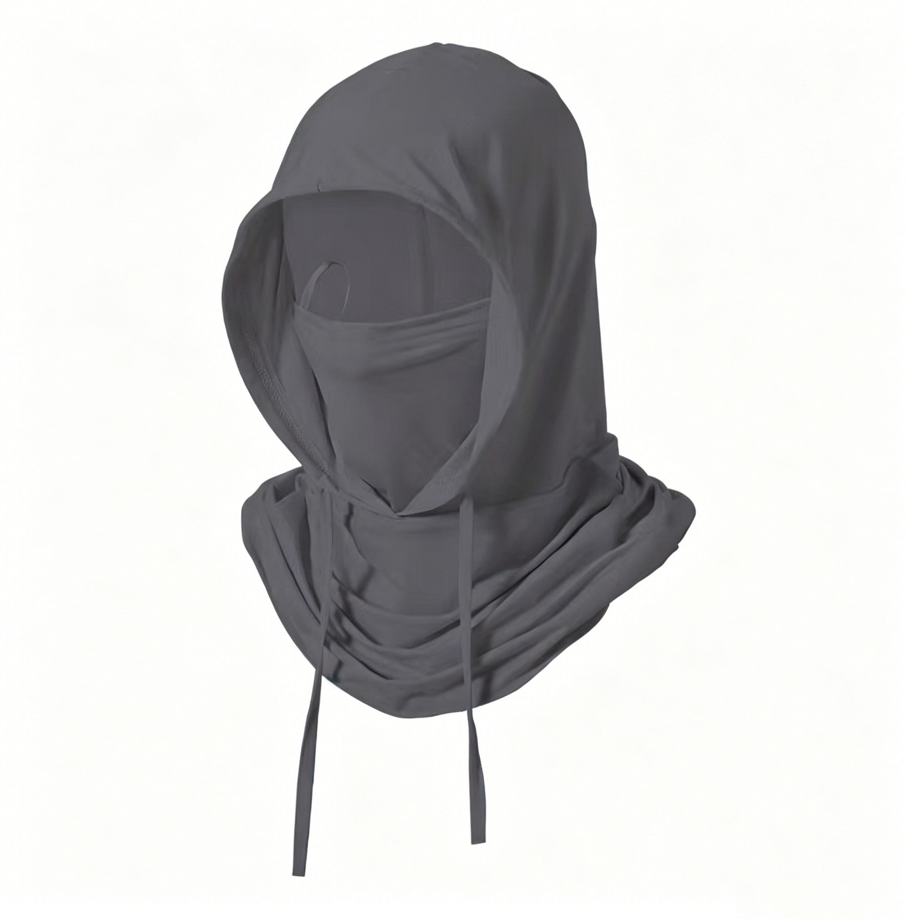 Polyester Hooded Sun Face Cover — view 2