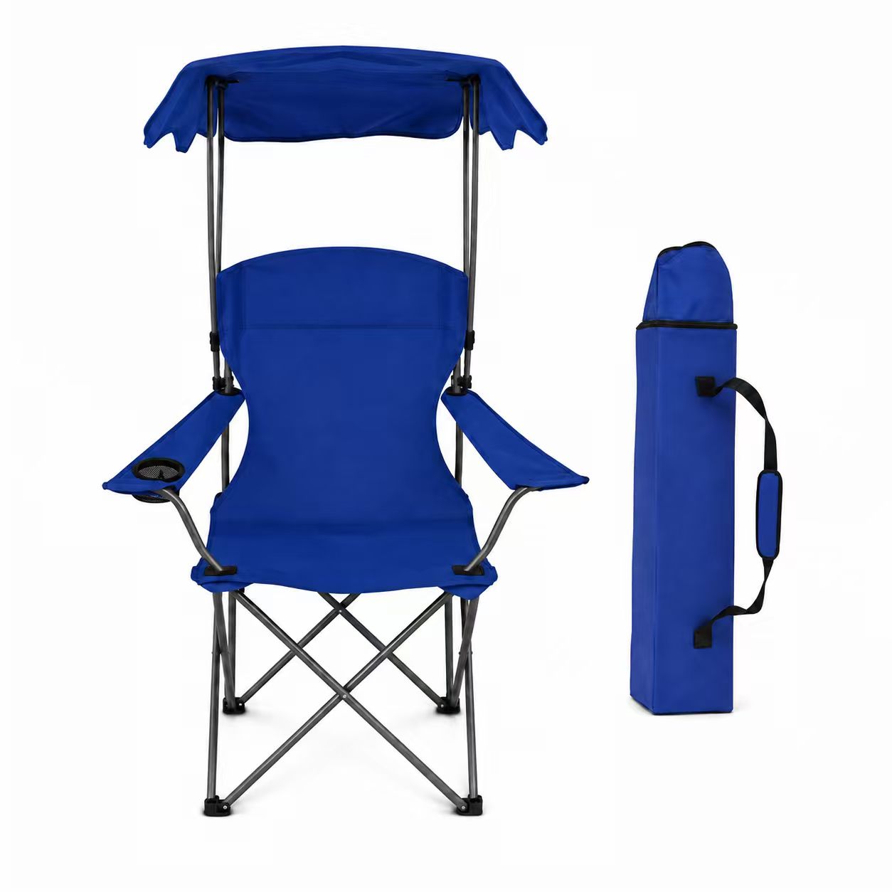 Folding Canopy Camp Chair With Carry Bag — view 2