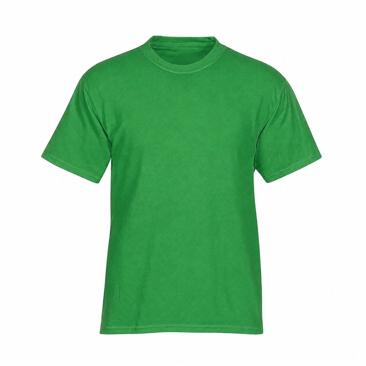 Cotton Polyester Uniform Crewneck Tee — Green
