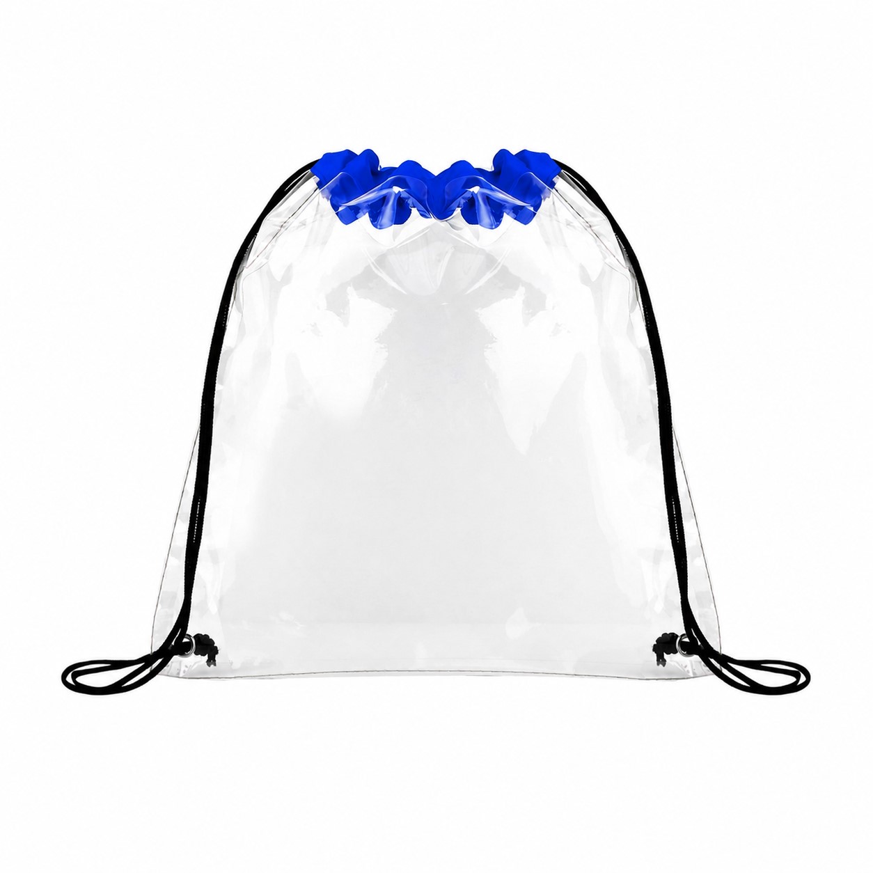 PVC Metal Grommets Drawstring Bag — Royal Blue