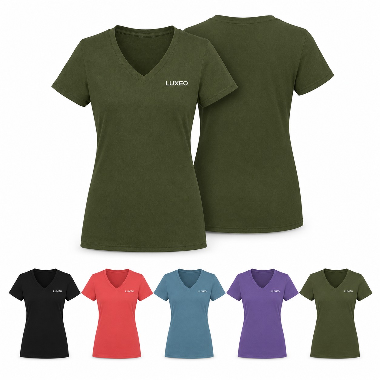 Ladies Tri Blend V Neck Tee