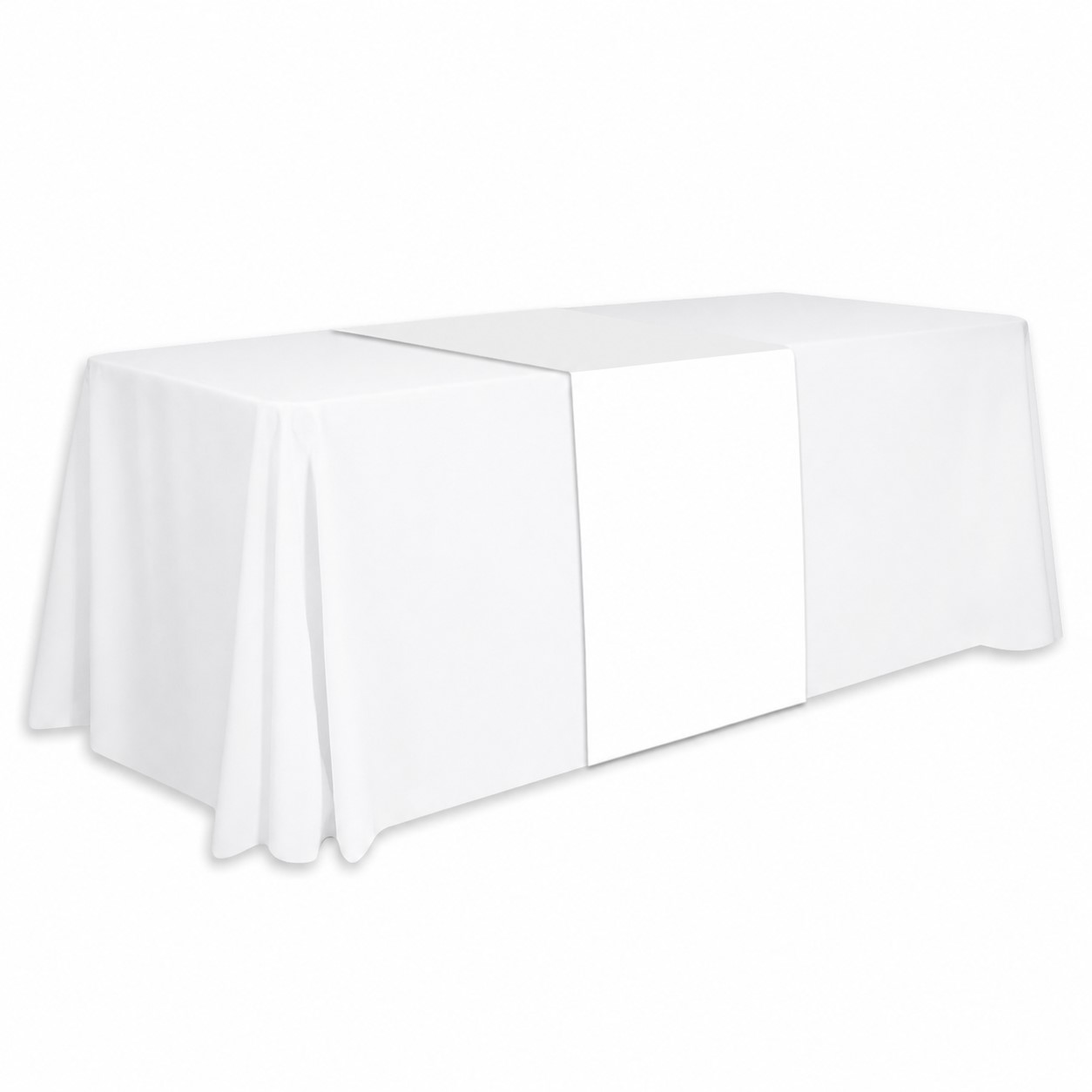 Thirty-Inch Polyester Table Runner — White