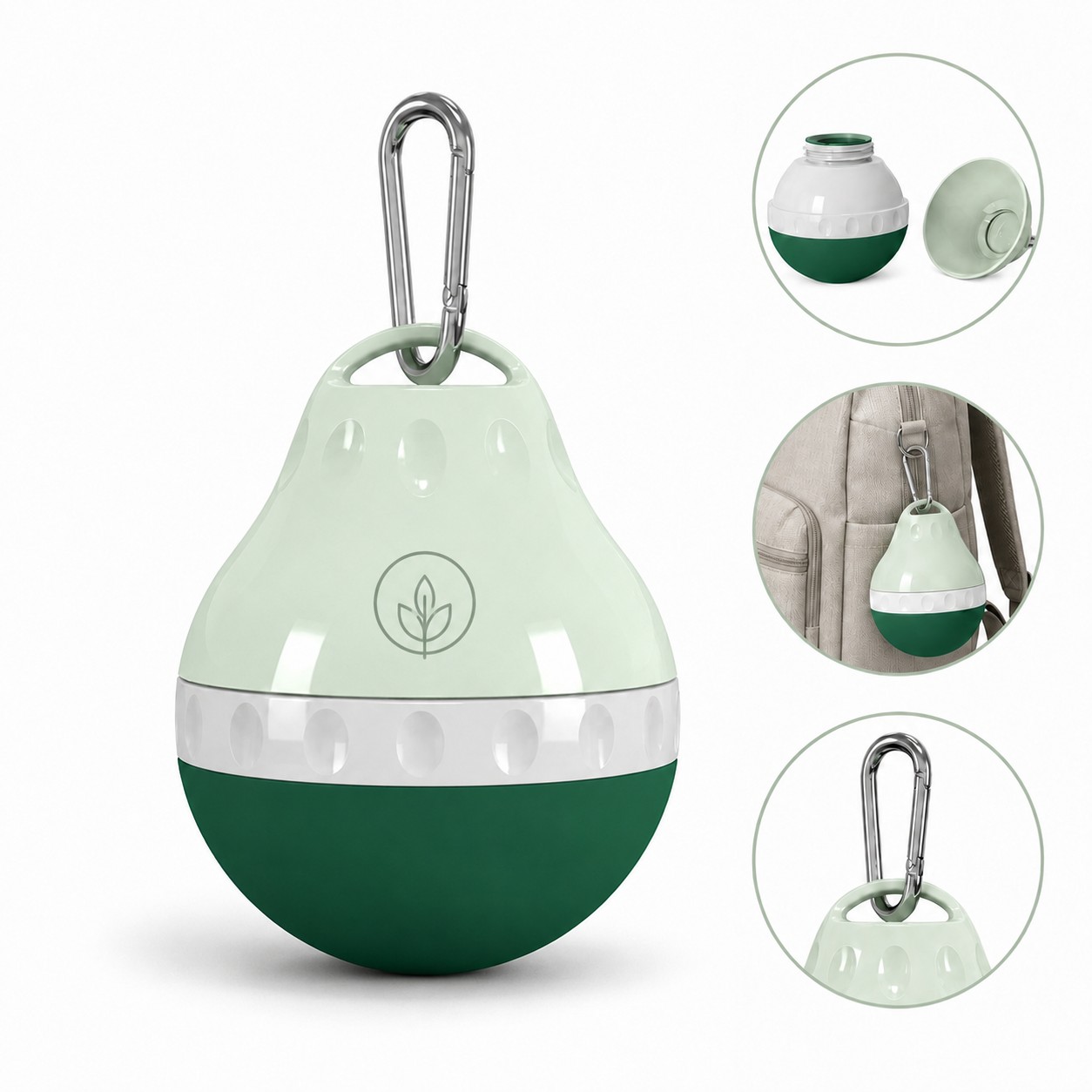 Collapsible Pet Water Bottle With Carabiner