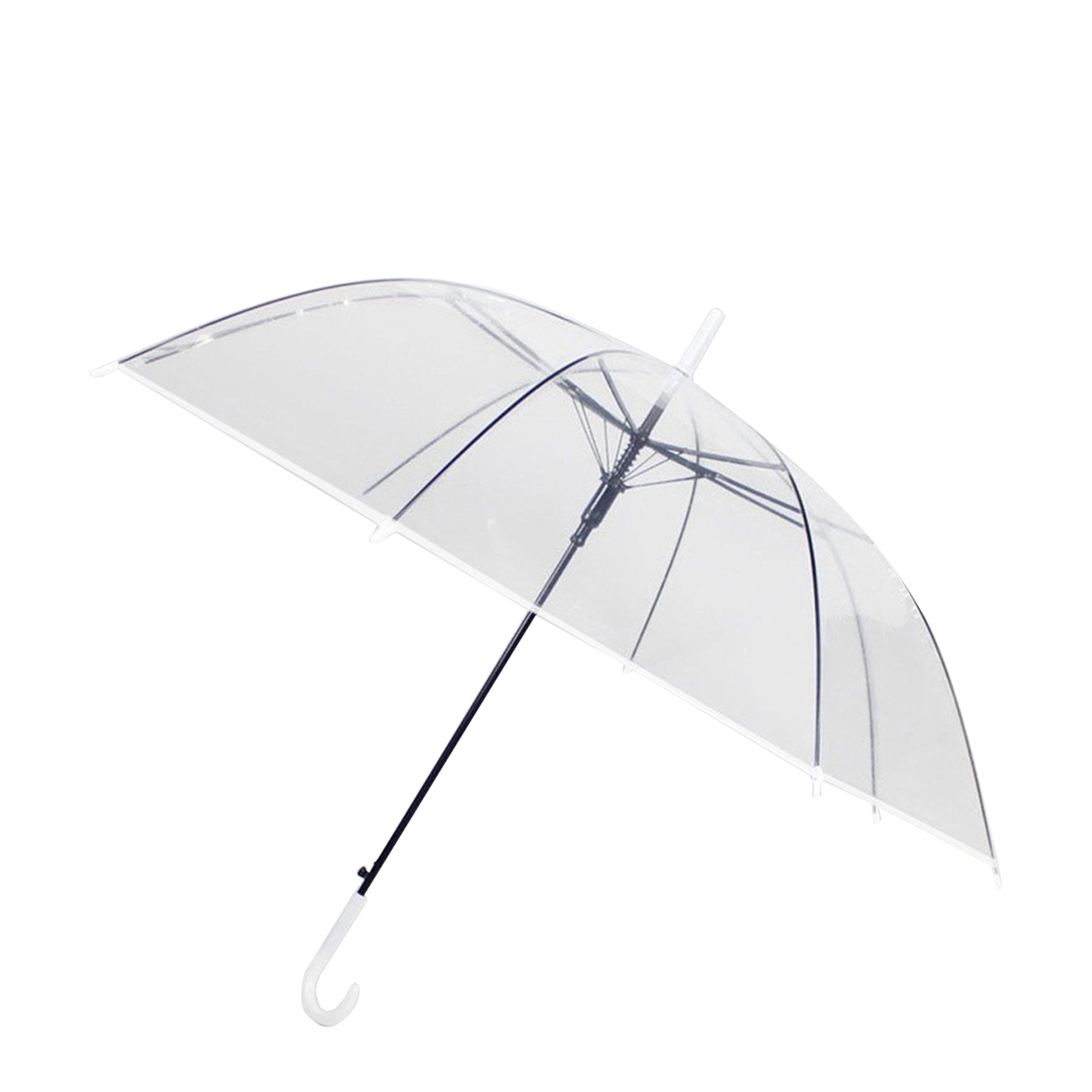 Transparent PVC Stick Umbrella — view 2
