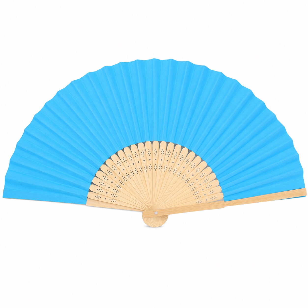 Two Sided Blank Paper Folding Fan — view 2