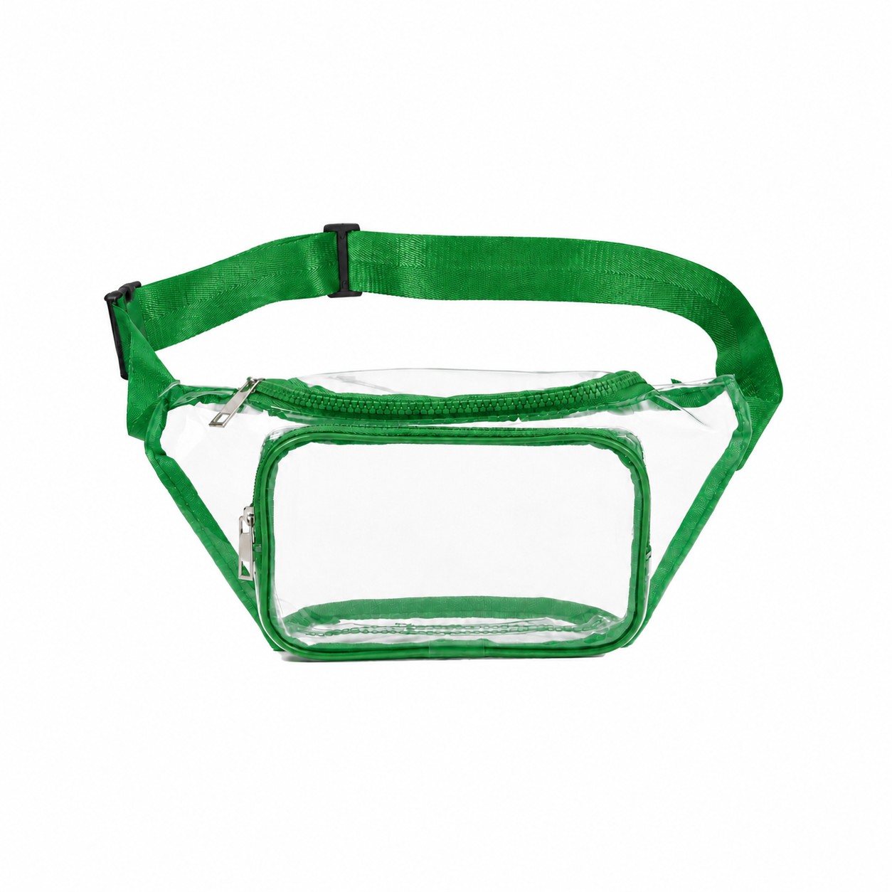 Clear PVC Fanny Pack — Green
