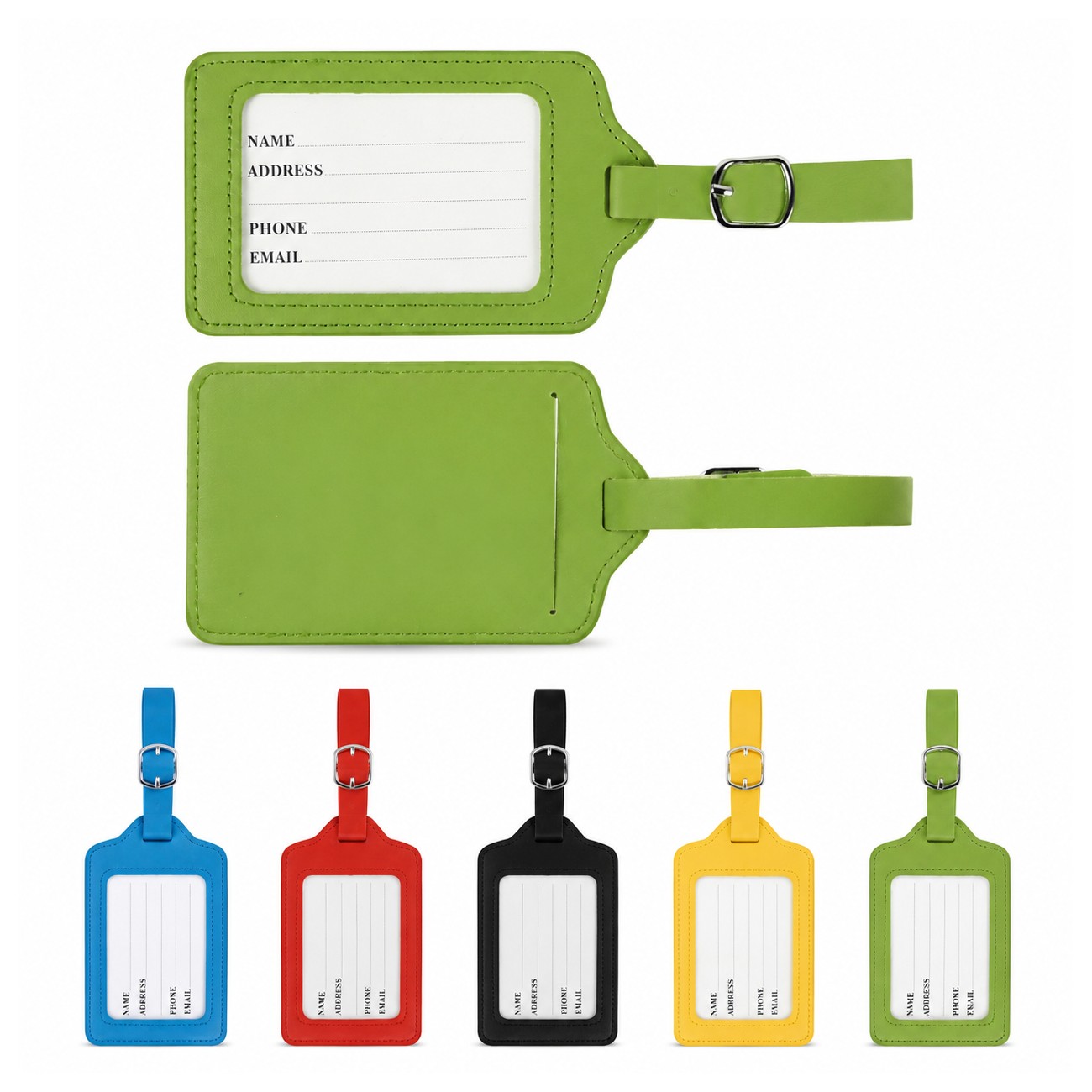 PU Leather Window Luggage Tag