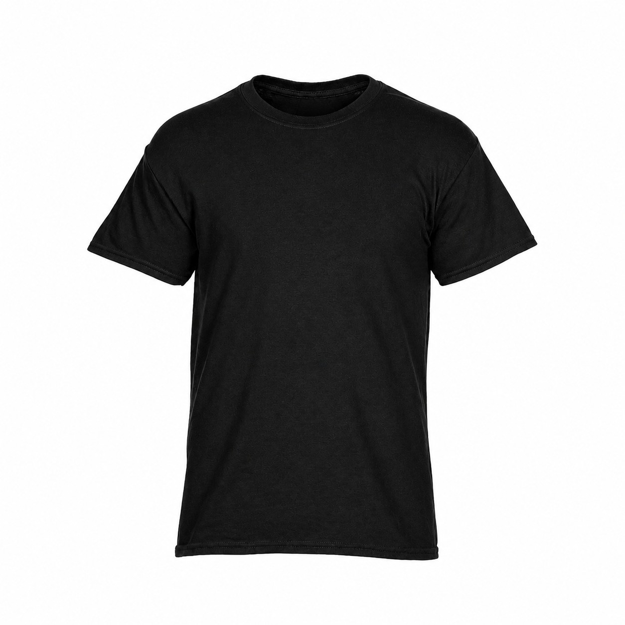 Heavy Cotton Crew Neck T-Shirt — Black