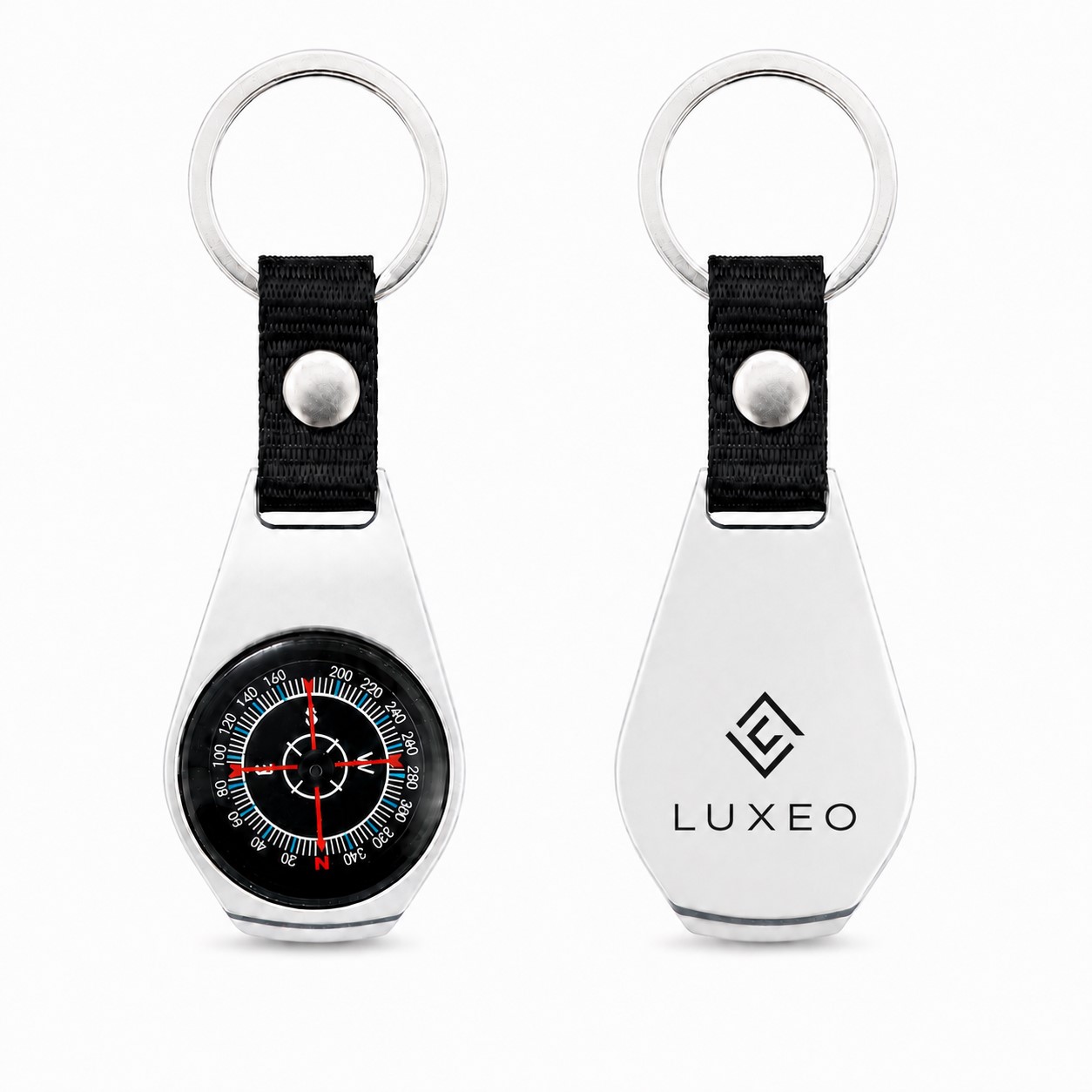 Zinc Alloy Pocket Compass Keychain