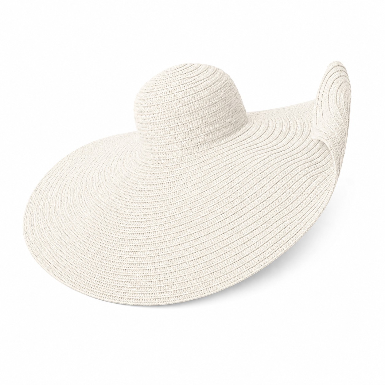 Straw Sun Hat — Off White