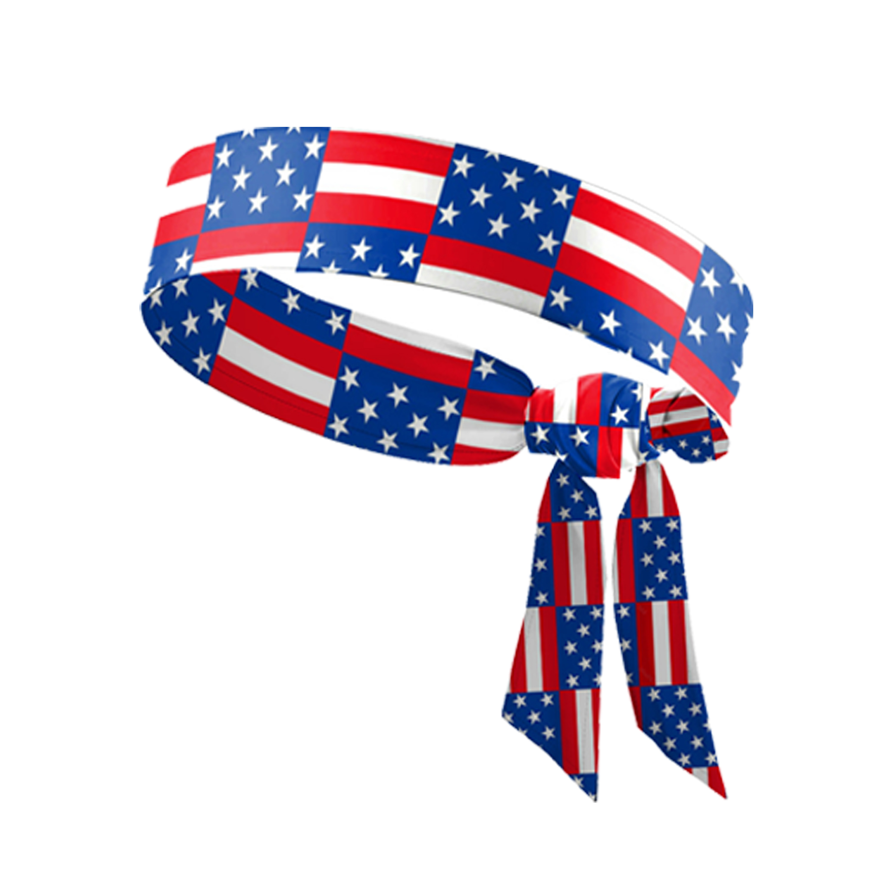 Polyester Patriotic Tie Bandana — view 2
