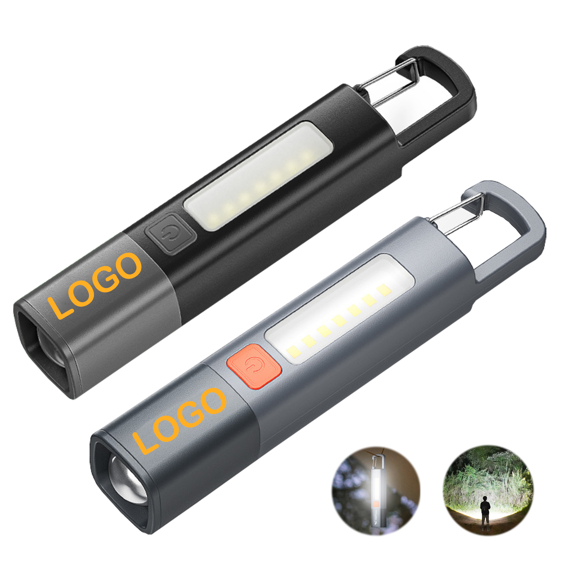 ABS Clip Flashlight Work Light