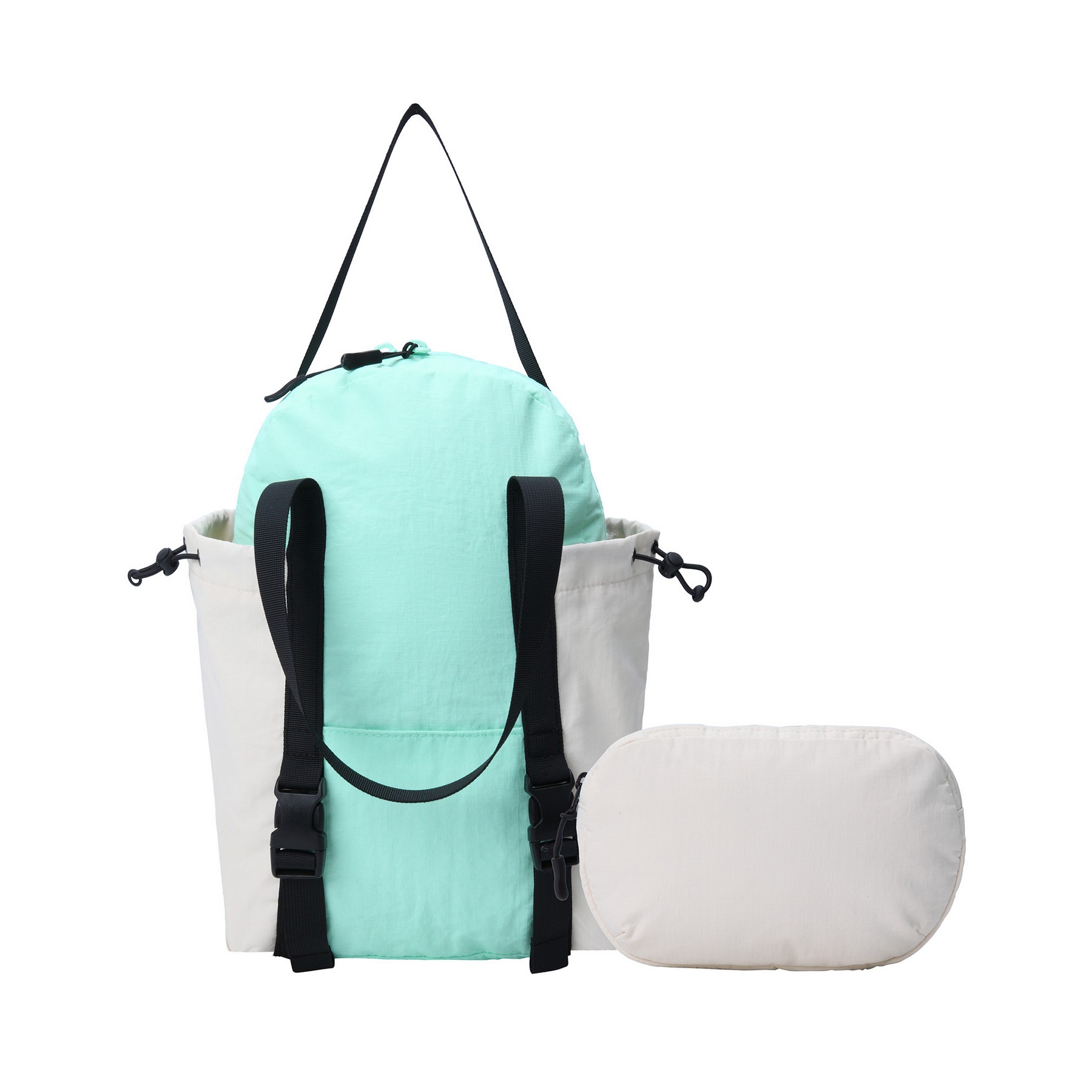 Nylon Zippered Storage Backpack — view 2