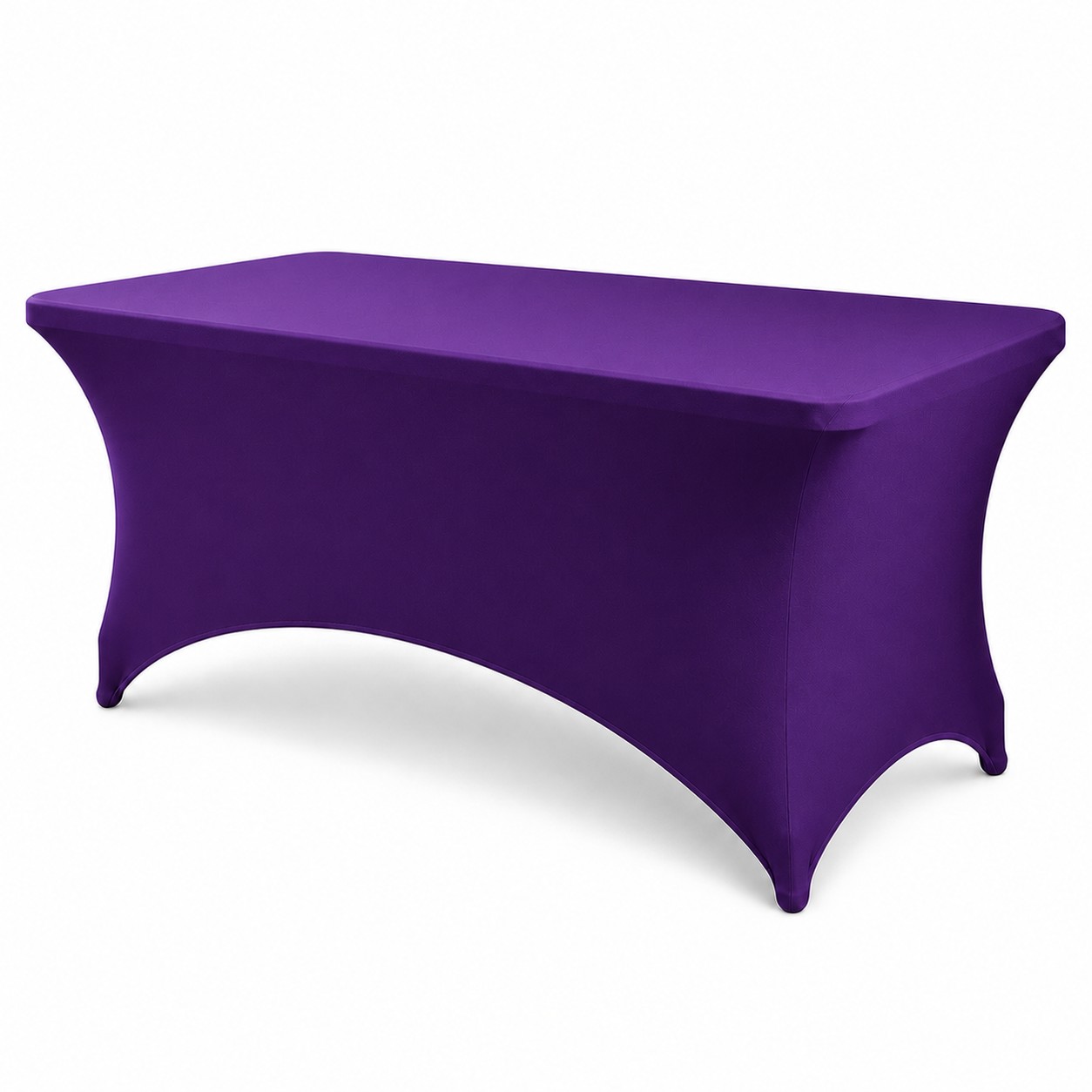 Fitted Spandex Event Tablecloth — Deep Purple