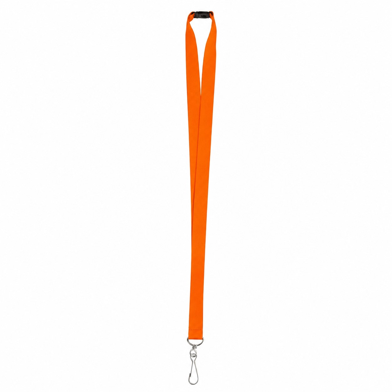 Polyester J Hook Breakaway Lanyard — Orange
