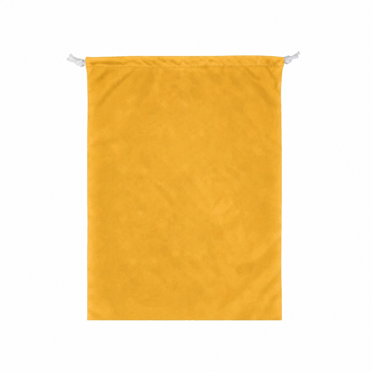 Bird's-Eye Fabric Drawstring Bag — Gold