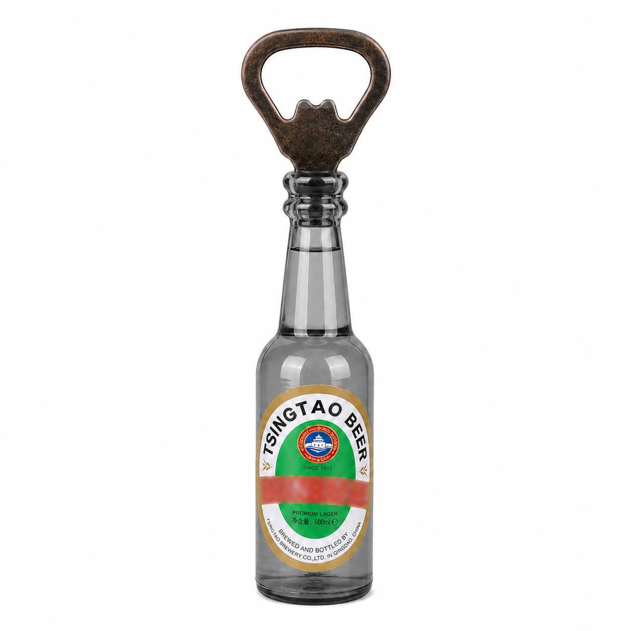 Magnetic Bottle Opener Fridge Accessory — Gray