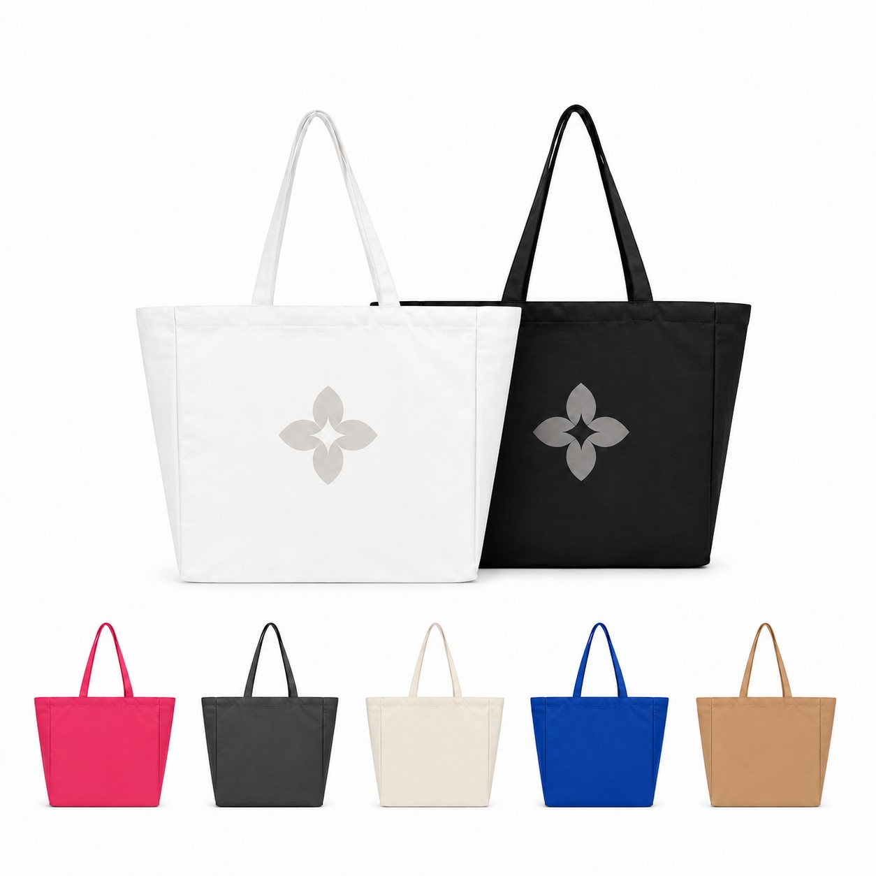 Roomy Canvas Tote With Side Gussets
