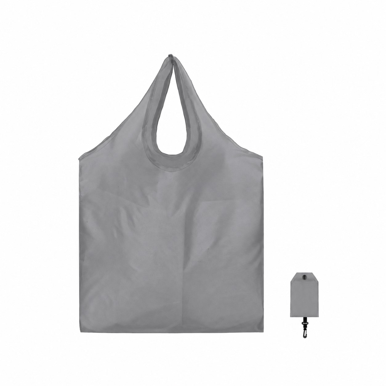 Foldable Shape Tote Bag — Gray