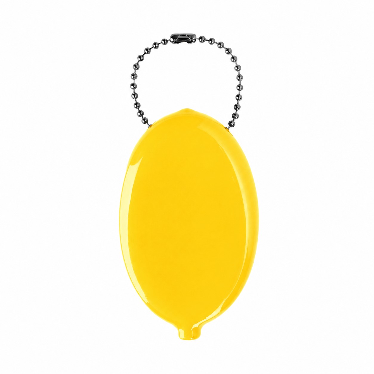 PVC Oval Coin Key Pouch — Yellow
