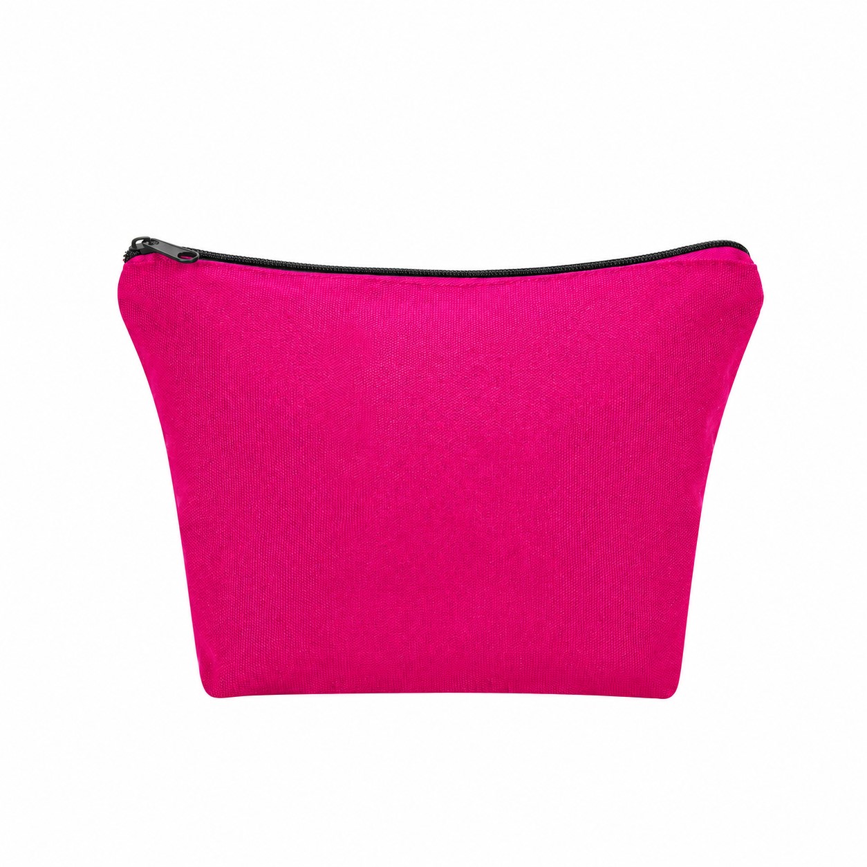 Cotton Makeup Bag — Fuchsia Pink