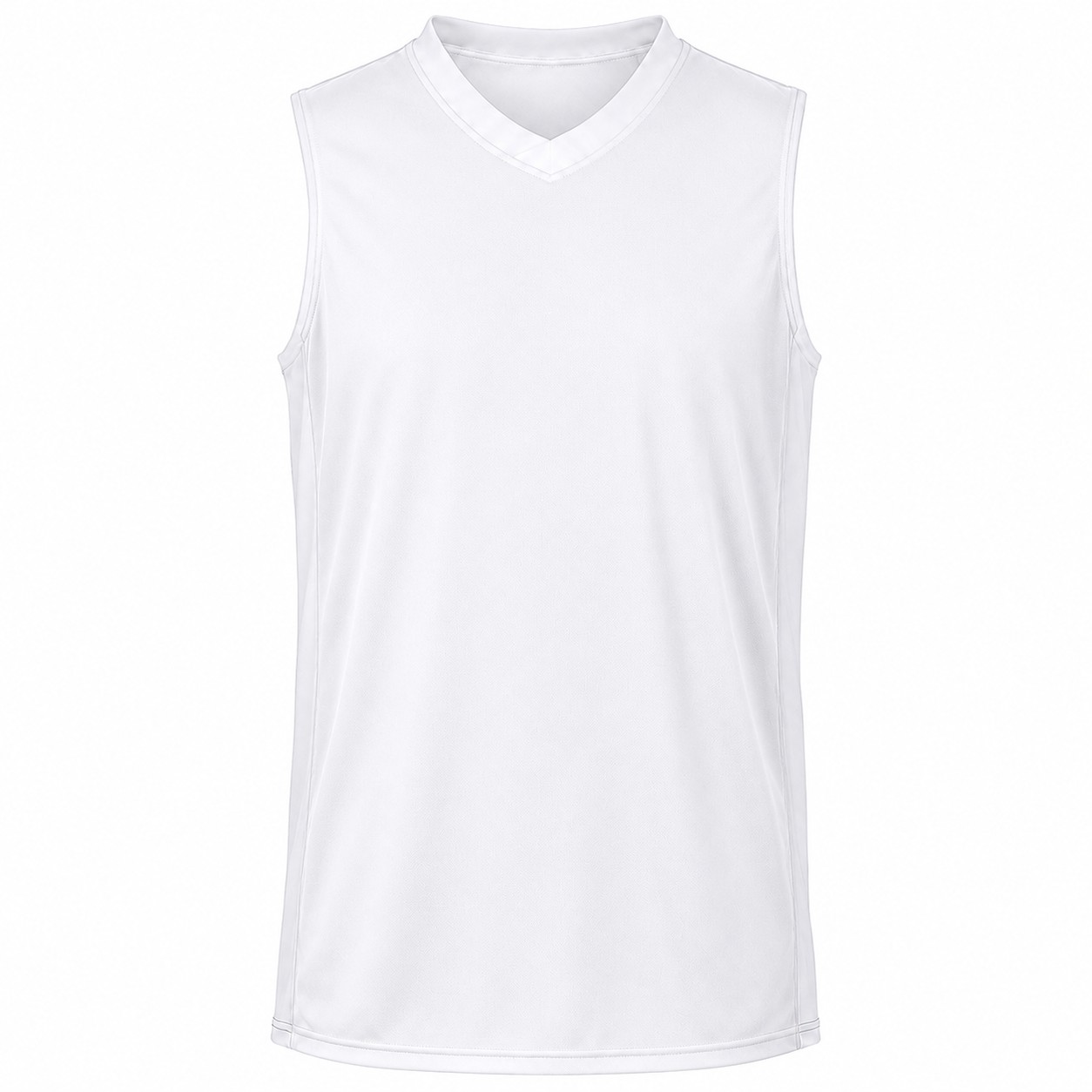 Men's Polyester Basketball Jersey — White