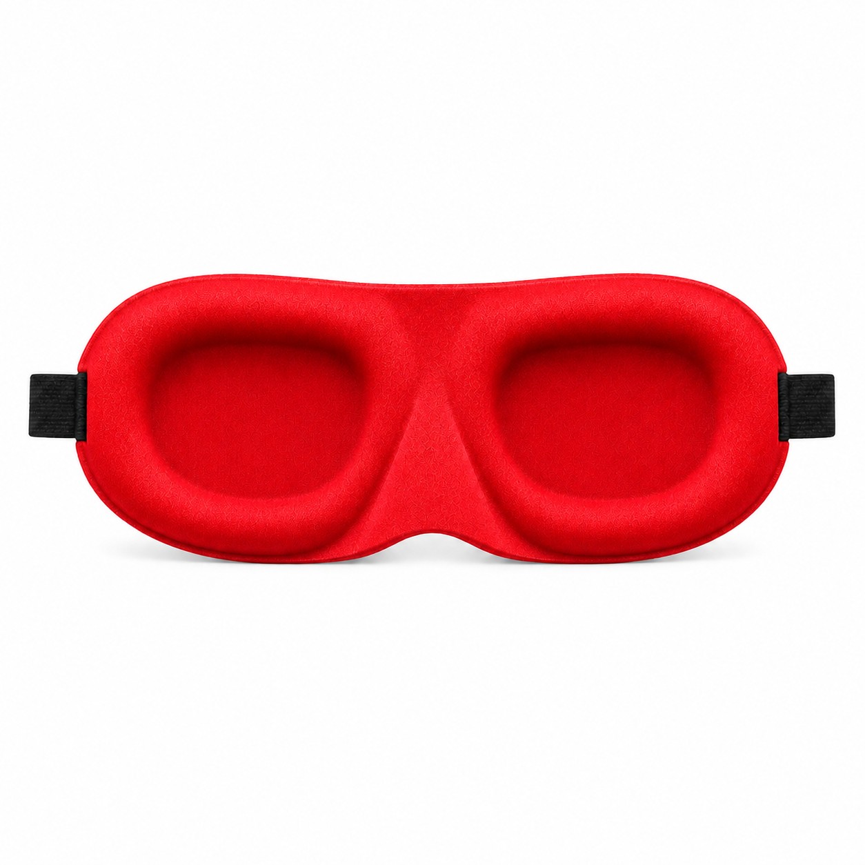 3D Contoured Foam Sleep Mask — Red