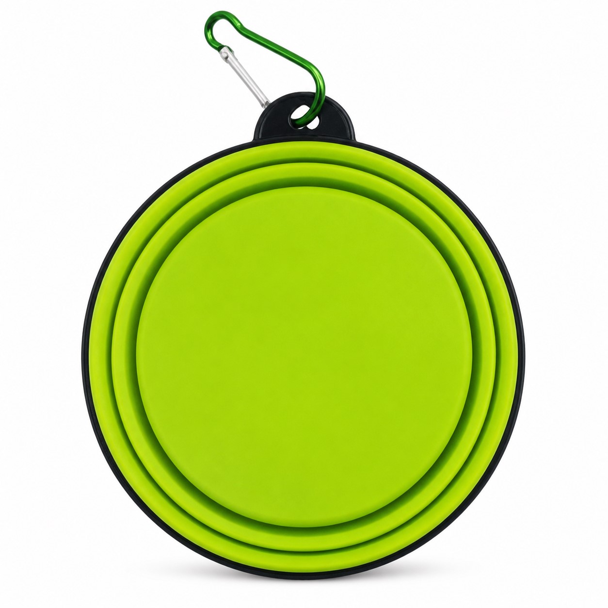 Collapsible Metal Pet Bowl With Clip — view 2