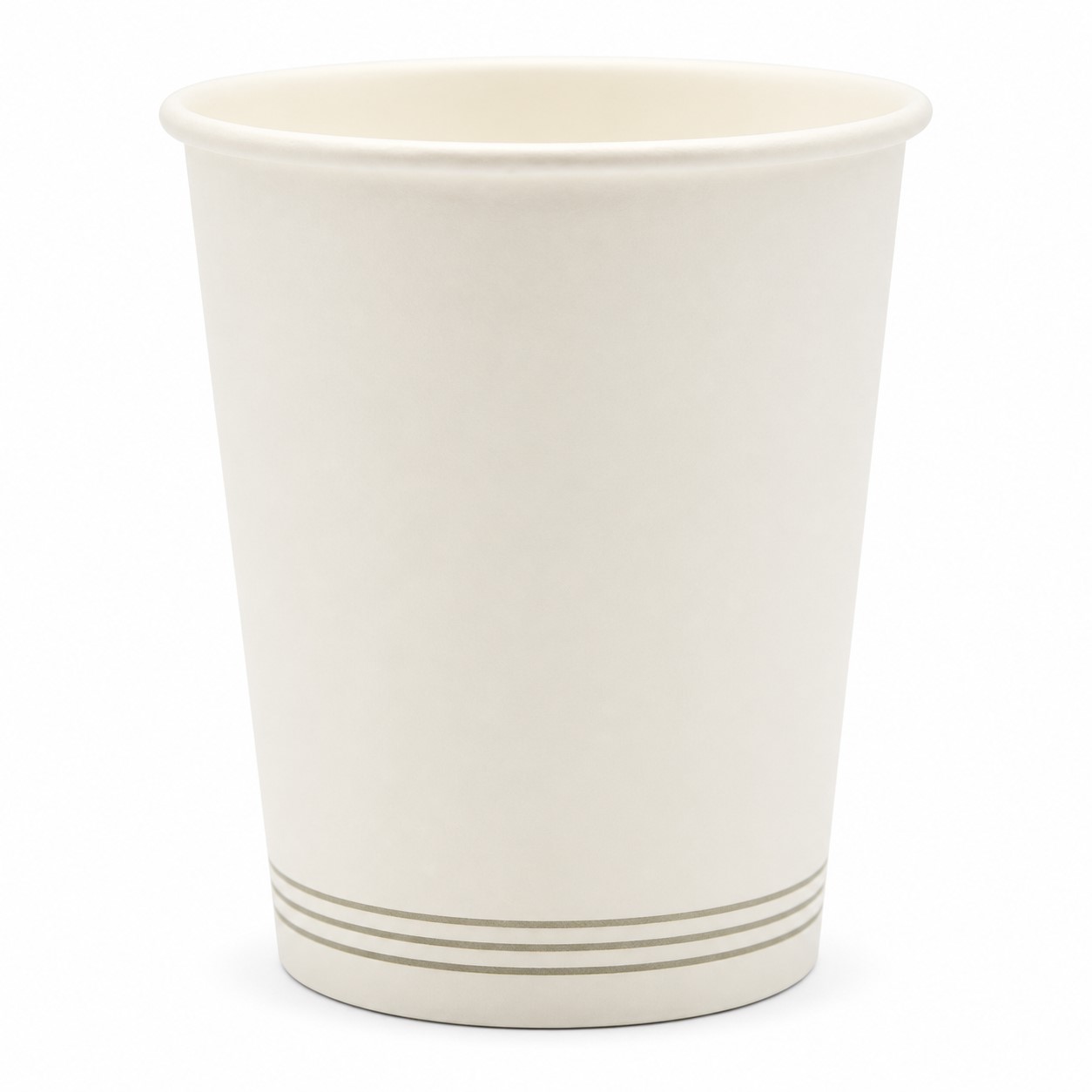 Rolled Rim White Paper Drink Cup — view 2