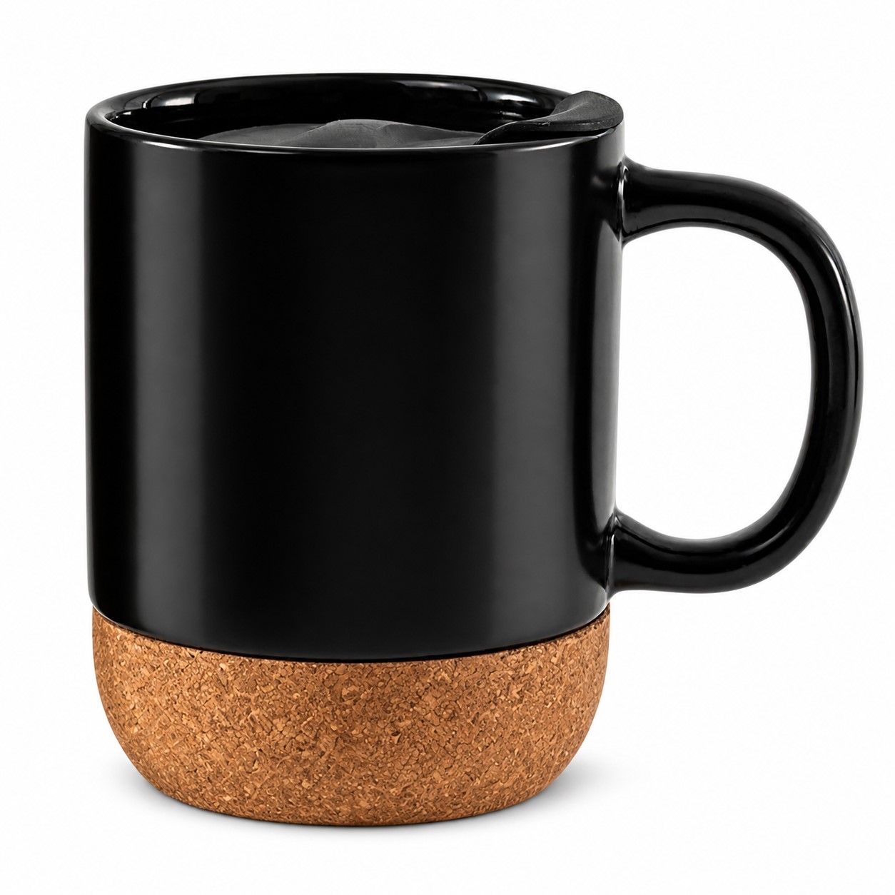Handled Ceramic Mug With Cork Base — view 2