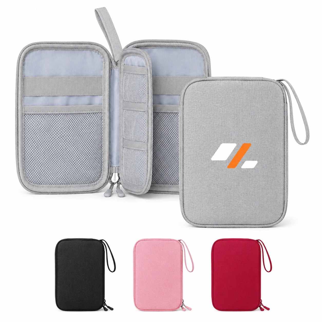 Double Layer Electronic Cable Organizer Pouch