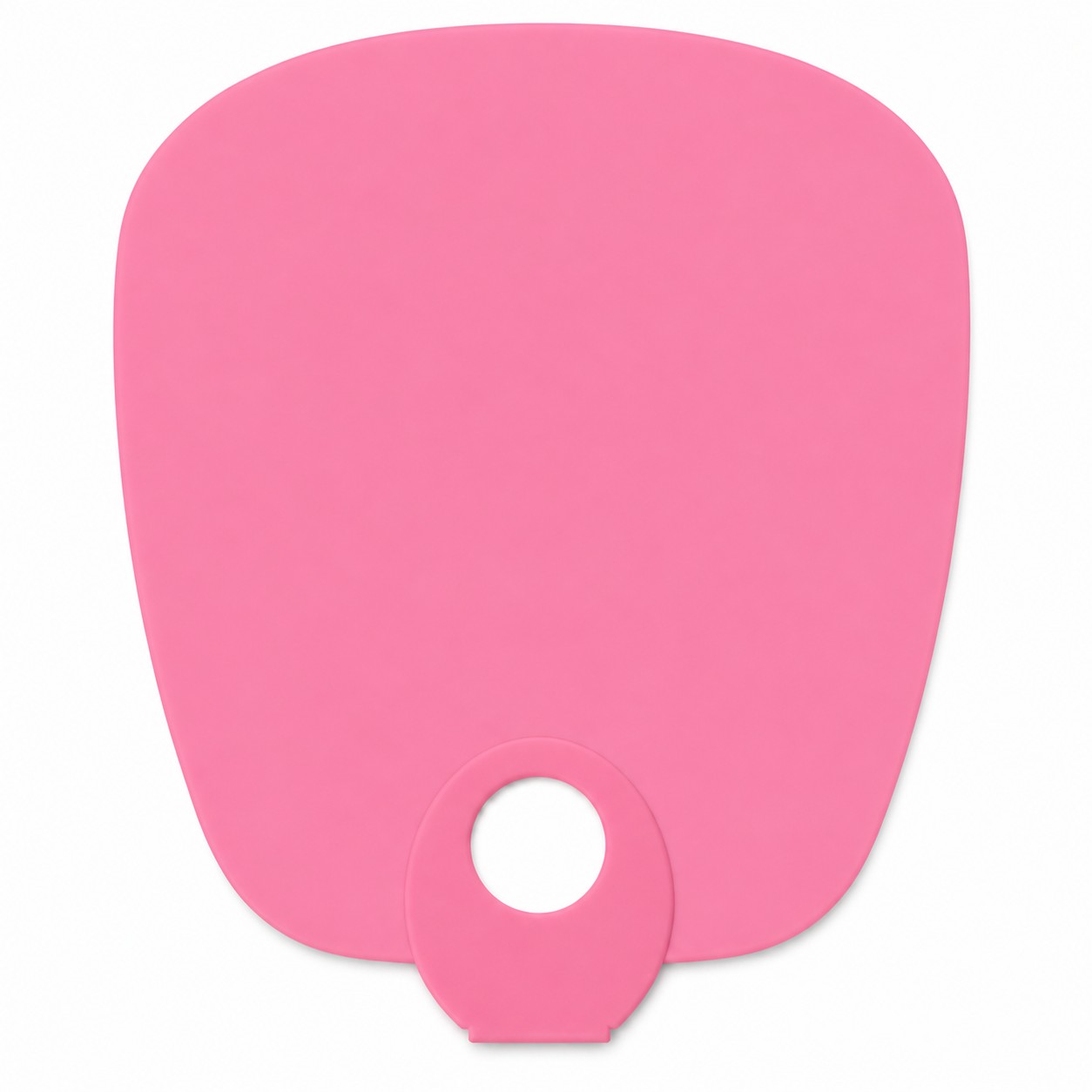 O Shape Polypropylene Hand Fan — Pink