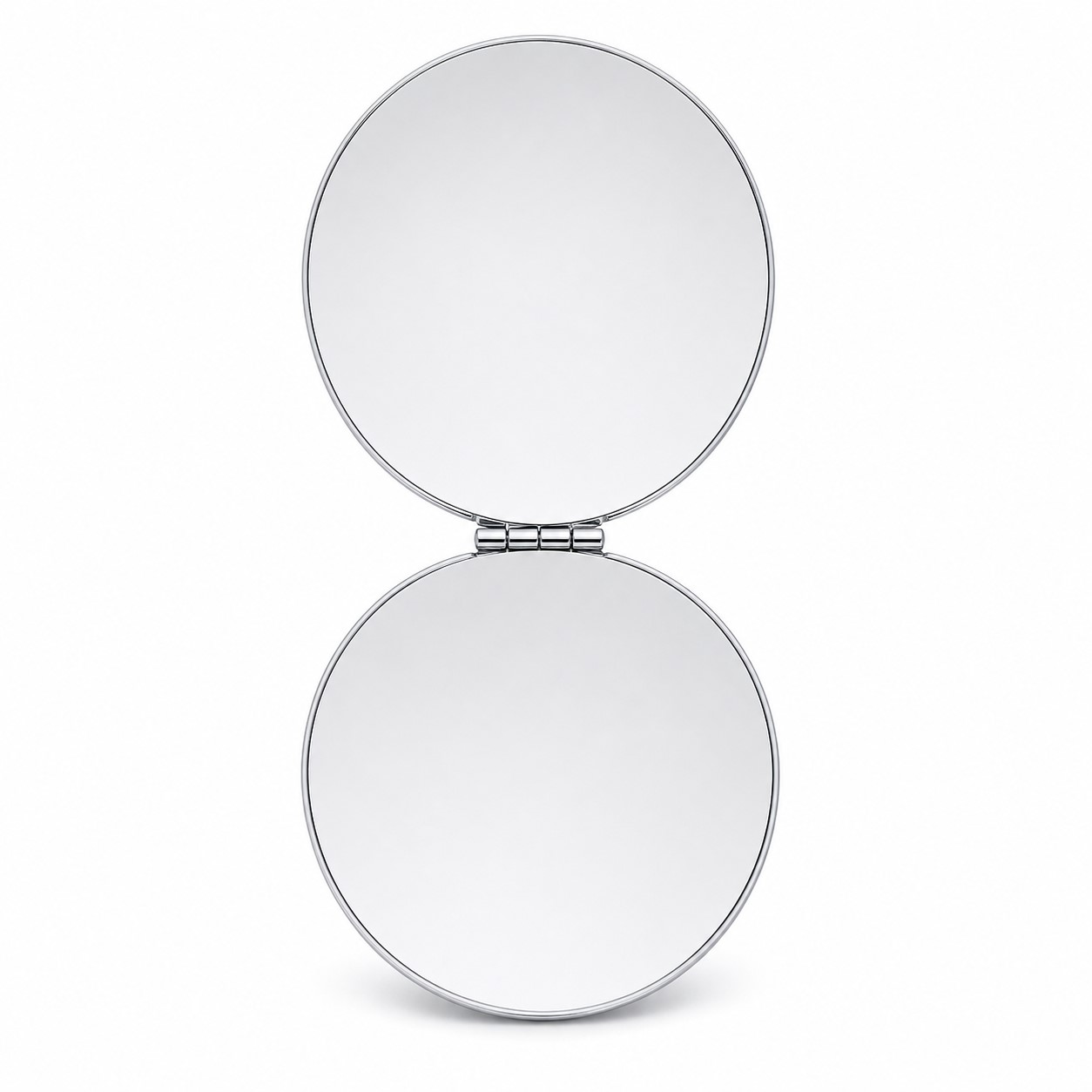 Double Sided Stainless Steel Compact Mirror — view 2