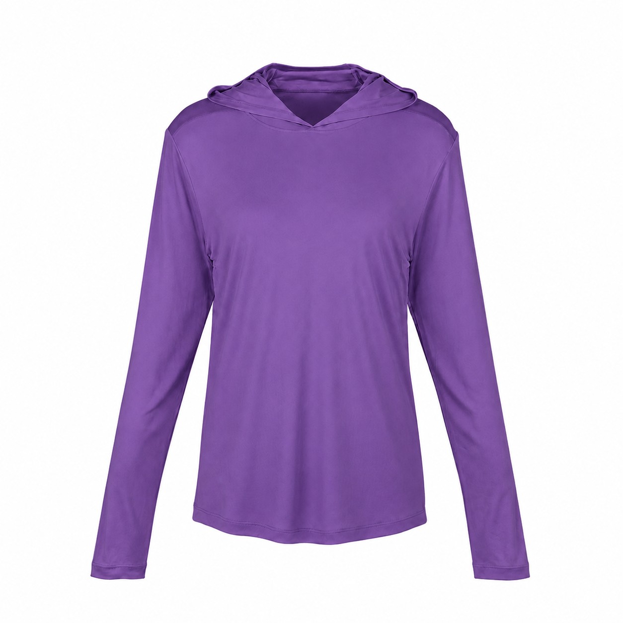 Polyester Hooded Sun Shirt — Purple