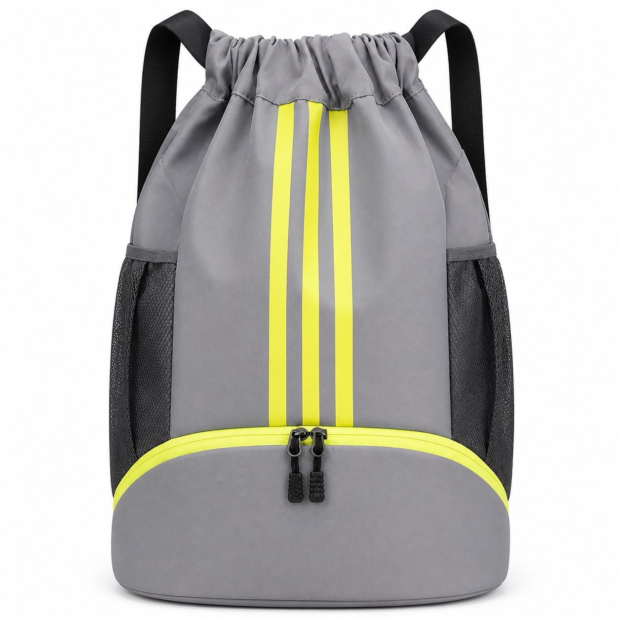 Bright Trim Polyester Drawstring Sports Backpack — view 2