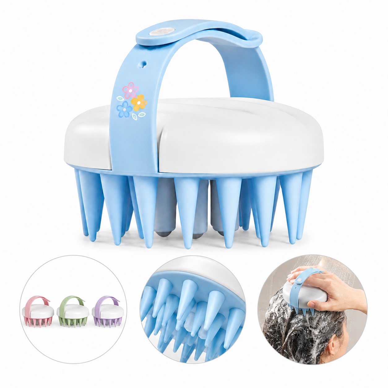 Silicone Scalp Shampoo Massage Brush