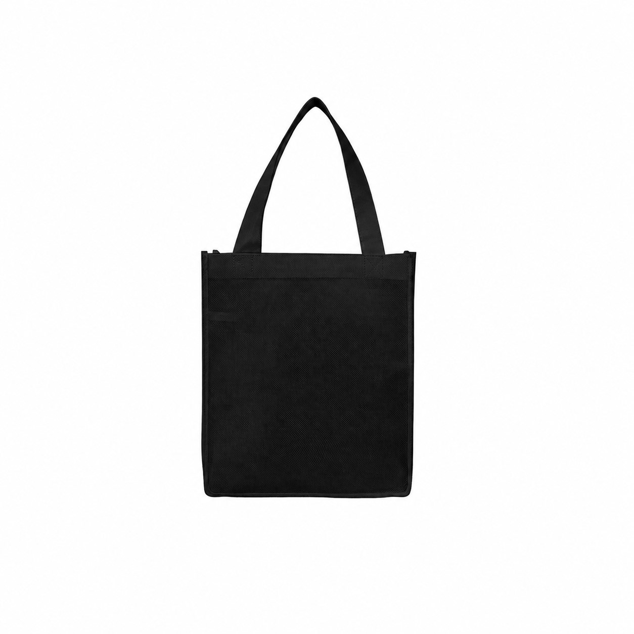 Laminated Non-Woven Tote Bag — Black