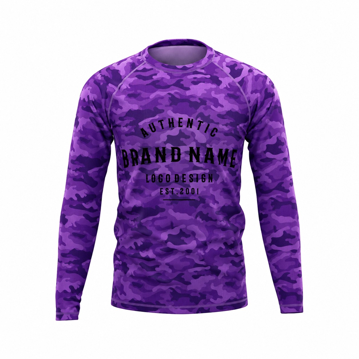 Raglan Sleeve Workout Shirt — Purple