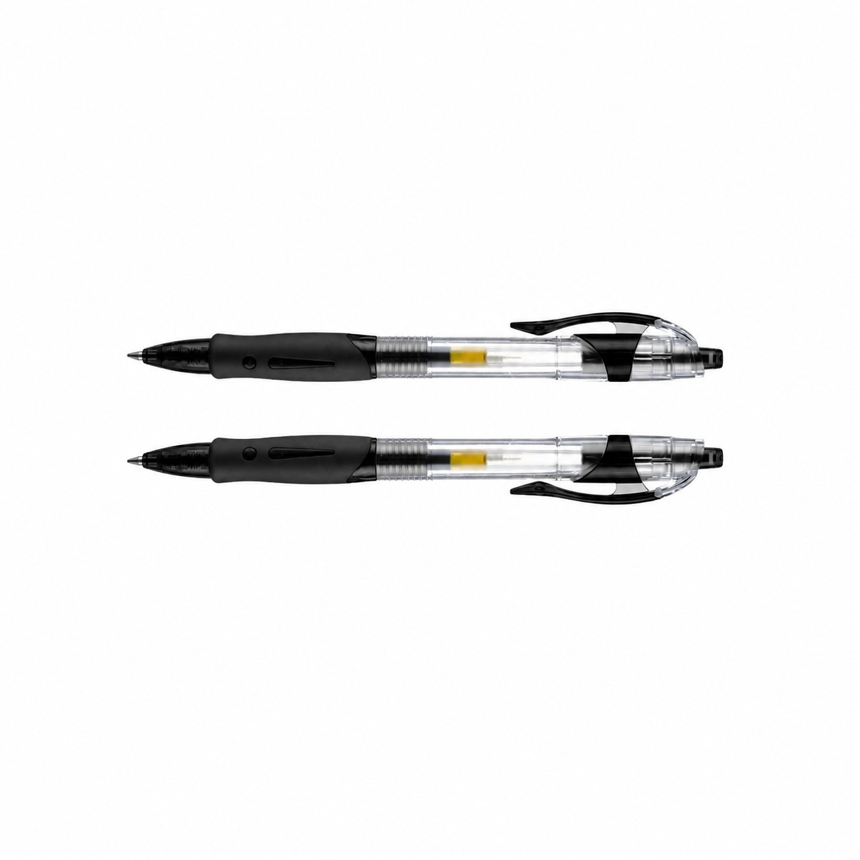 Retractable Gel Pen Rubber Grip — Black