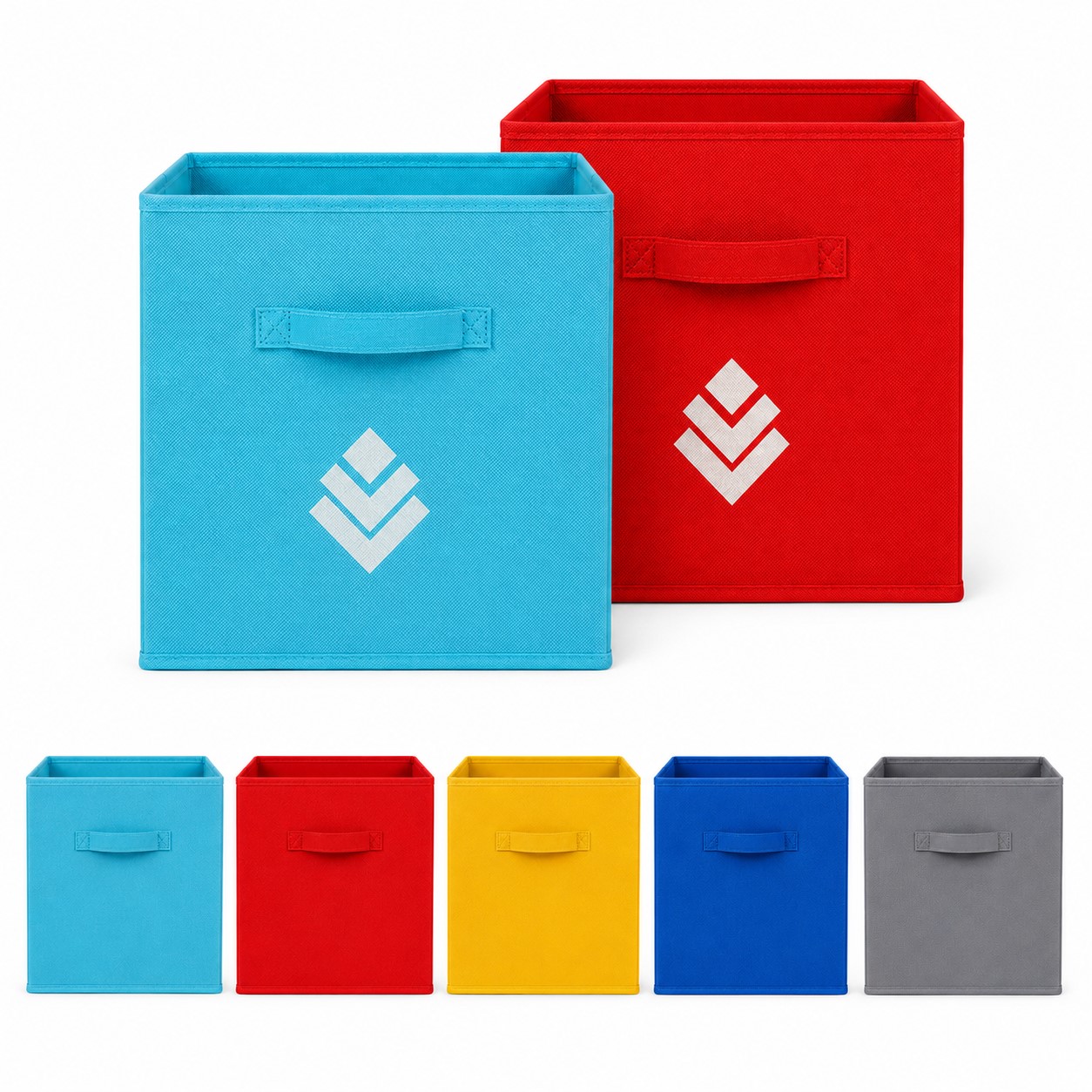 Paperboard Reinforced Foldable Fabric Storage Cube