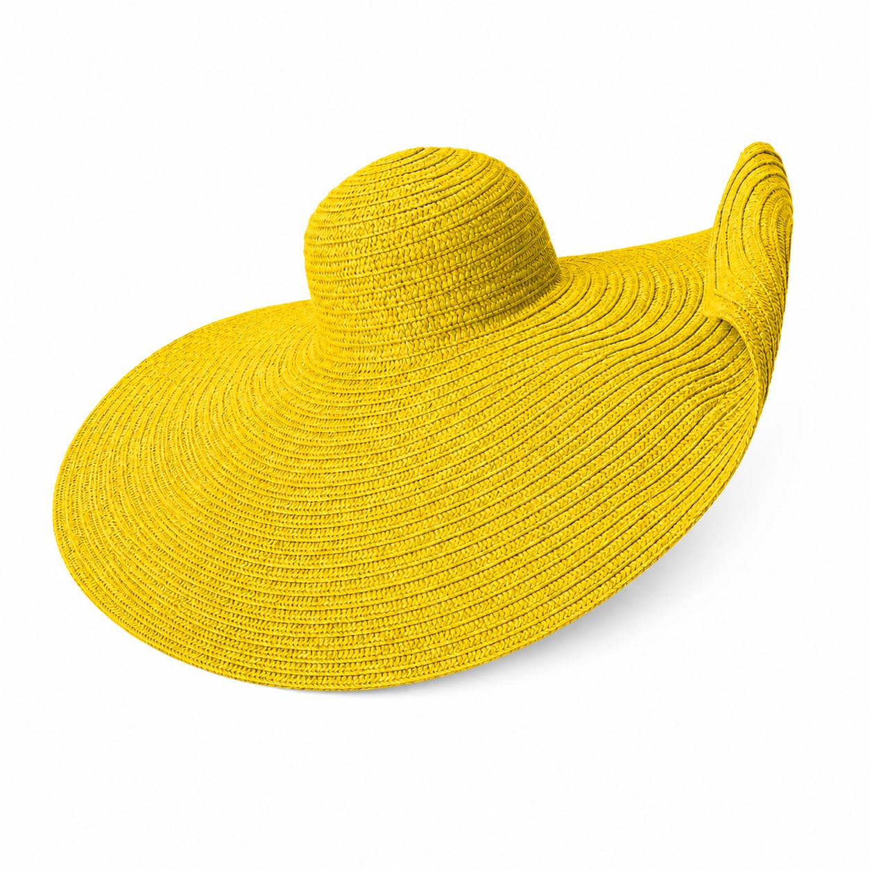 Straw Sun Hat — Yellow