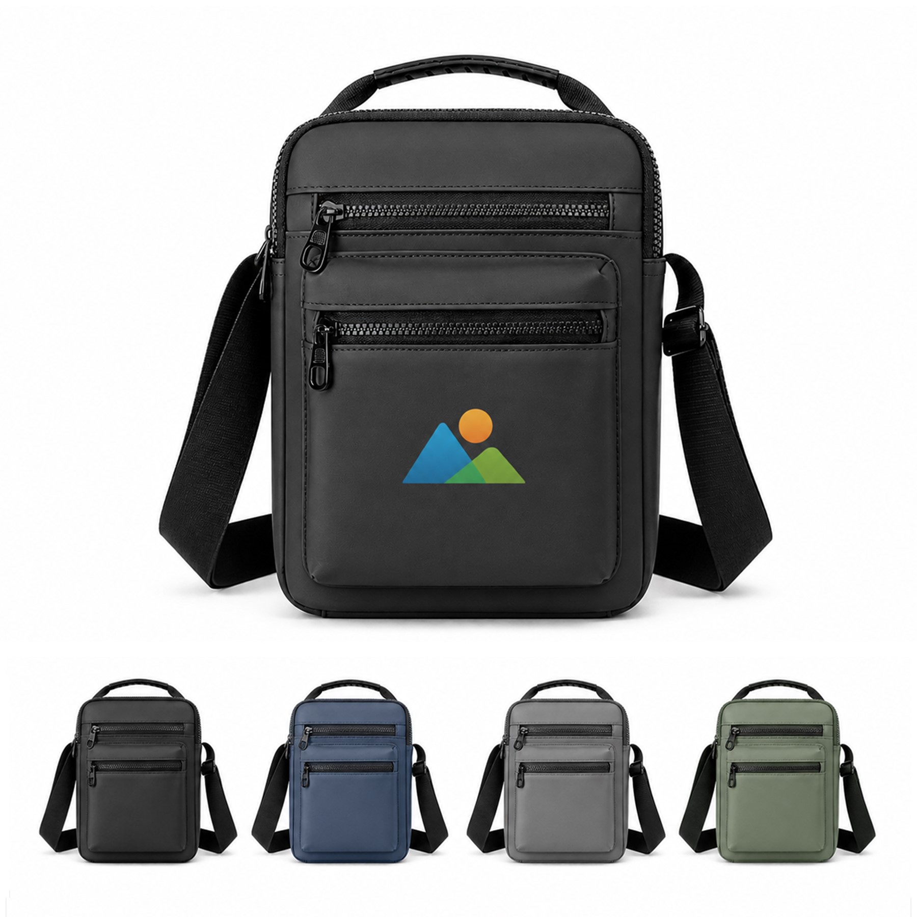 Water Resistant Front Zip Crossbody Bag — view 1