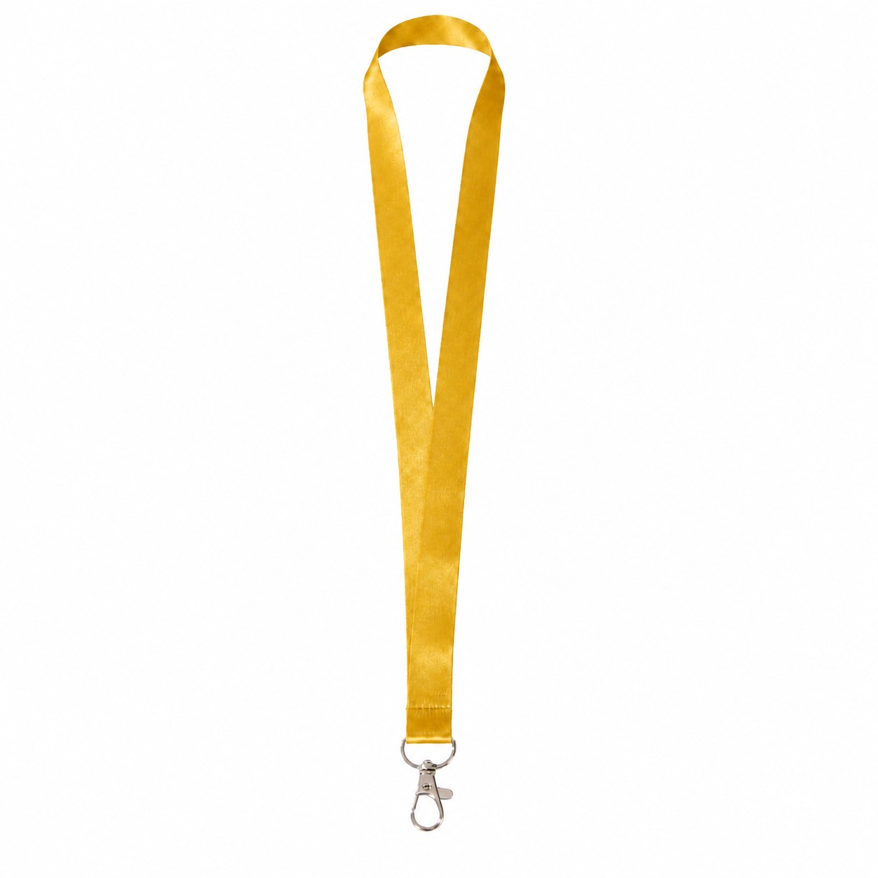 Polyester Lanyard With Attachment Options — Gold