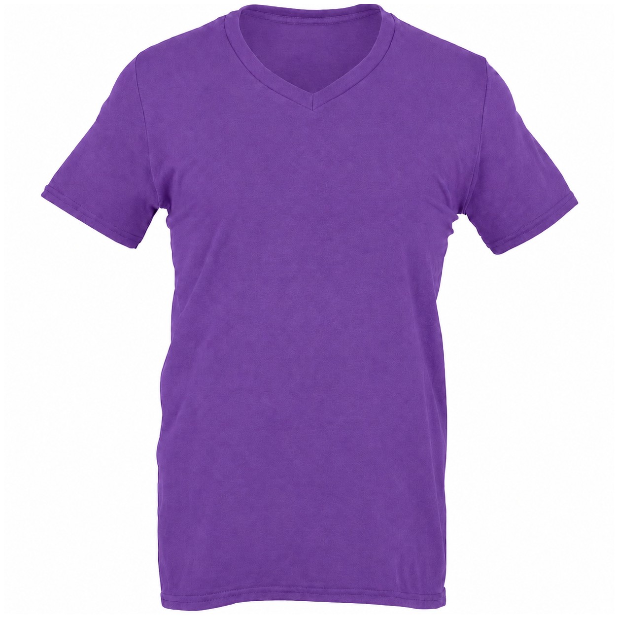 Soft Cotton V Neck T Shirt — Purple