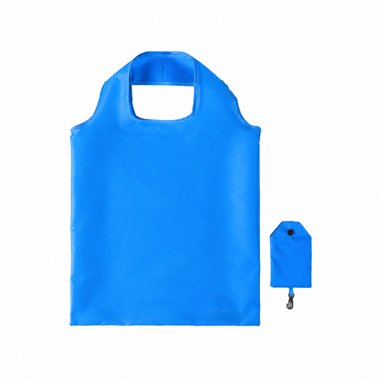 Polyester Folding Carry Tote — Blue
