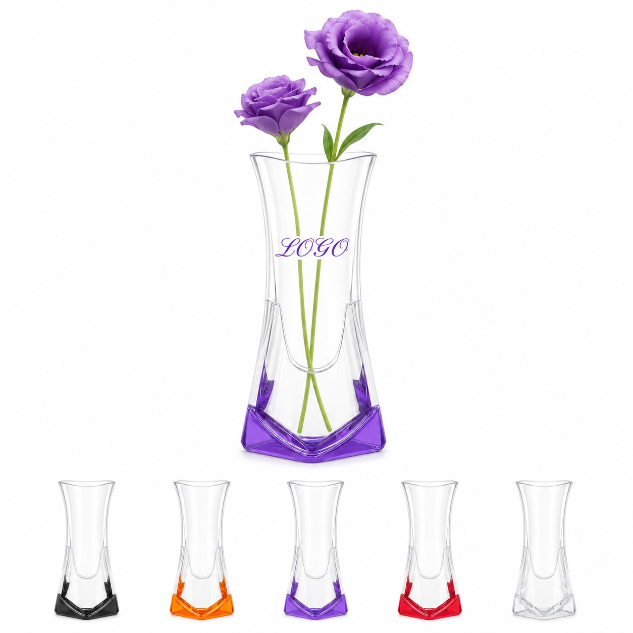Collapsible Tabletop Flower Display Vase