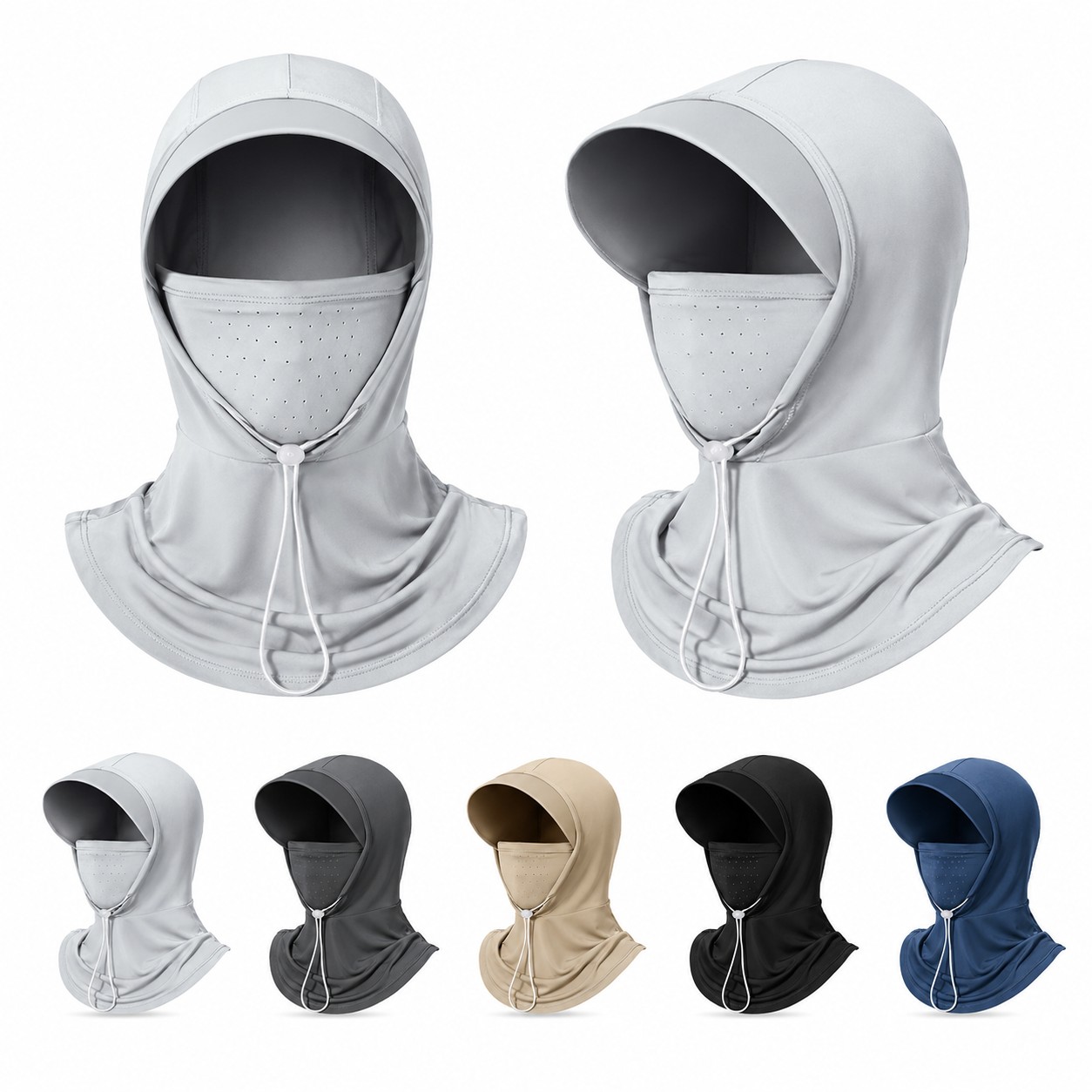 Ice Silk Visor Balaclava Hood