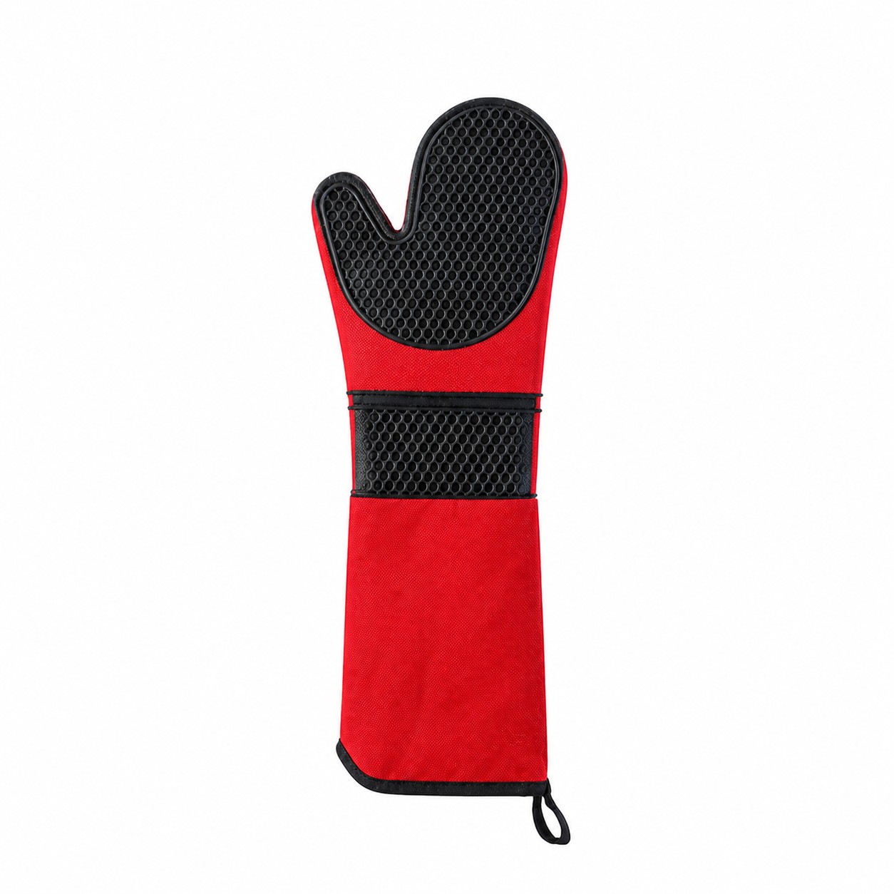 Silicone Oven Mitt Cooking Glove — Red