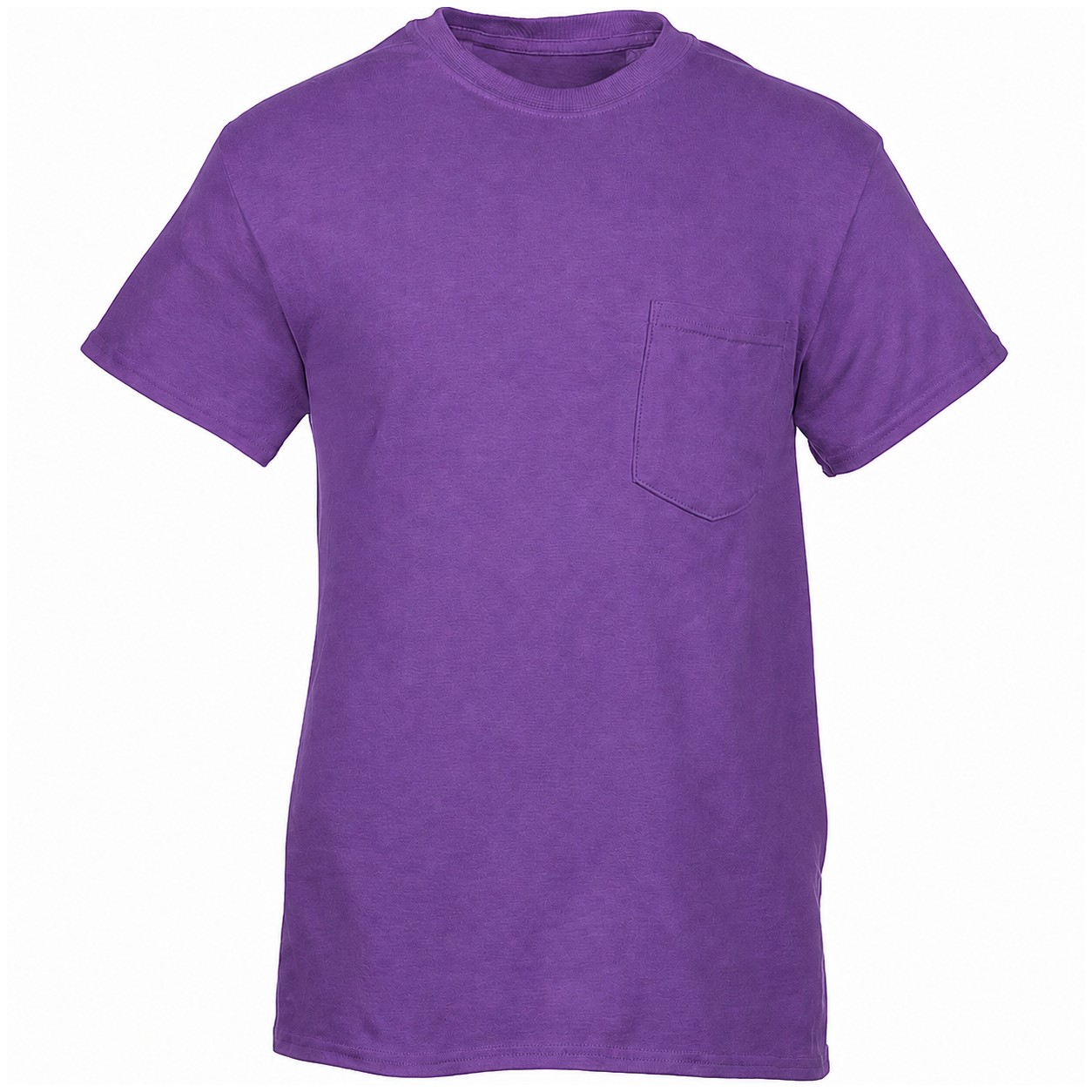 Heavy Cotton Pocket Uniform Tee — Purple